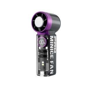 2026 NewHigh-Speed Cooling Fan Portable Turbine Outdoor Travel Handheld Ice Transparent LED Light Fan