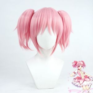Kaname Madoka Kostum Cosplay WigPink Ball Dress Halloween Party UniformPakaian untuk Wanita Gadis