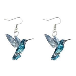 Hummingbird Drop Earrings Charm Earrings Girl Accessories Fashion Females Ear Suitable for Party Daily Wear