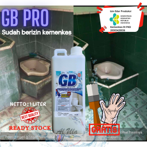 GB Pro Pembersih Kerak Keramik Kamar Mandi WC Closet Wastafel Toilet Paling Ampuh sudah Berizin Edar