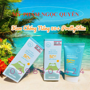 Kem Chống Nắng Kháng Nước Pretty Skin The Pure Jeju Cica Waterproof Sun Cream