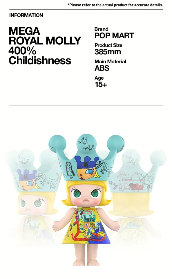POP MART MEGA ROYAL MOLLY 400% Childishness | Lazada Singapore