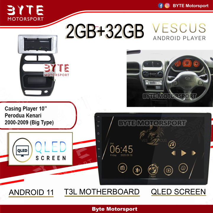 🦂VESCUS 🦂[2+32] DSP 📳4G Sim📳 Octa-Core Processor QLED Screen Perodua ...