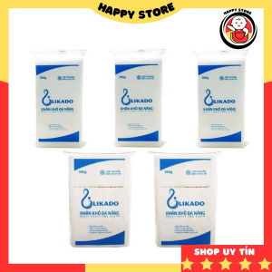 Giấy khô Likado cho bé 300g size 15x20cm khăn vải khô đa năng không mùi an toàn 270 tờ Happy Store