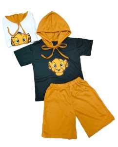 Setelan Harian Anak/Setelan Pendek Anak/Setelan Anak Laki Laki-Lion