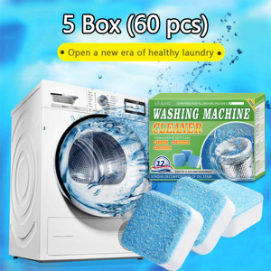 🐬Clean dirt 🐬 Washing Machine Cleaner Washing Machine Effervescent Tablet No damage to clothes 99% effective sterilization Pembersih Mesin Basuh One box (12pcs)