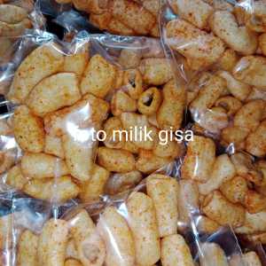 CEMILAN SNACK makaroni pedas mekar gurih lezat nikmat