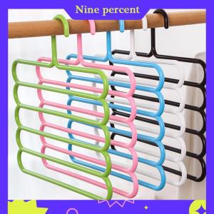 Nine percent Quần áo treo quần móc chủ sở hữu lưu trữ tủ quần áo tổ chức 5 lớp quần khăn khăn kệ lưu trữ tổ chức