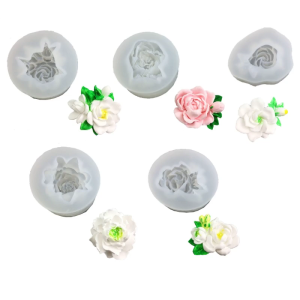 Gardenias Jasmine Fondant Mold Biscuits Mold DIY Cartoon Press Baking Mold Birthday Cookie Tools Cake Decorating Tools