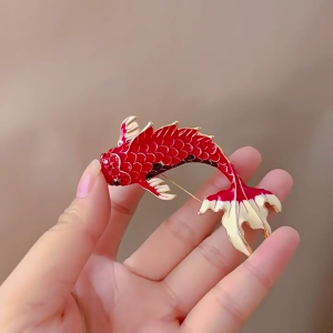 Fish Brooch Casual Wear Pin Offering a Touch of Elegance and Personality Alloy Texture for Daily or Special Occasions