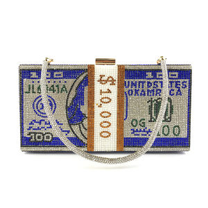 Crystal Womens Wedding Clutch Bag Luxury Designer Diamond Evening Bag Party Money Purses and Handbags Chain Shoulder Bag XY16