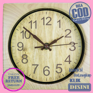Jam Dinding Kayu Polos Dekorasi Rumah Platinum PM-2059 Unik Keren