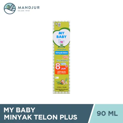 My Baby Minyak Telon Plus 90 ml - Aroma Telon Eucalyptus Anti Nyamuk Hingga 8 Jam