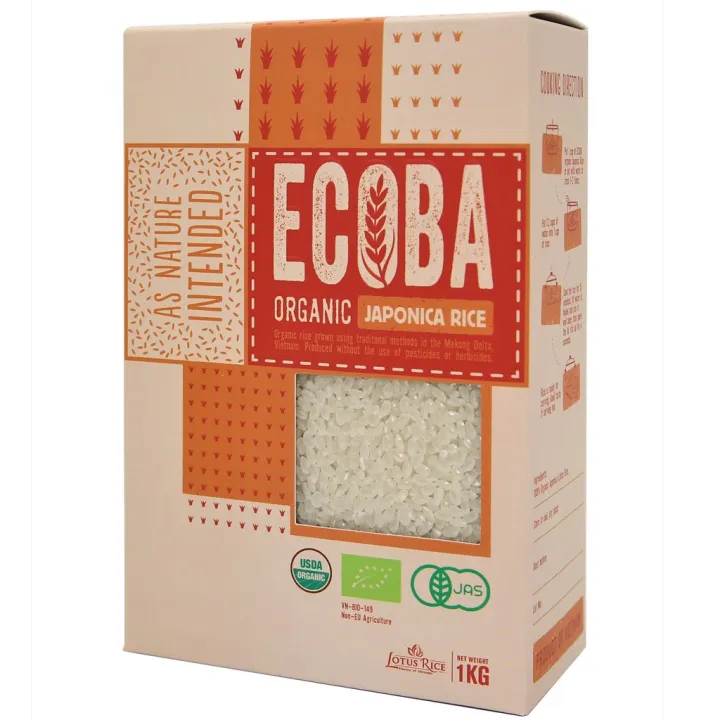 Gạo hữu cơ Nhật Ecoba Sakura 1kg cho bé