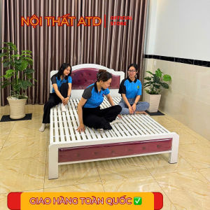 Giường Sắt Hộp Cao Cấp ATD - Bền Bỉ Đẹp Mắt Lắp Ráp Dễ Dàng kich thước 2-3 người nằm 1m8 1m6 1m4 1m2 1m