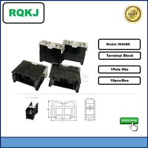 Terminal Block Din Rail 60A 90A 100A 130A Din Rail 1WAY/4way HOKOMO IN411BK IN60B IN100BKTC-604TC-1004
