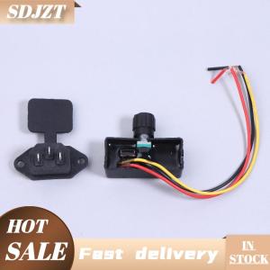SDJZT Bộ 3 món phụ kiện sạc cho máy phun điện gồm công tắc nguồn điều chỉnh tốc độ 12V phụ kiện máy phun điện