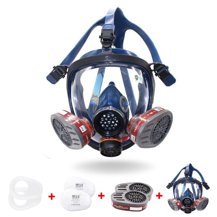 Full Face Organic Vapor & Particulate Respirator Dual Activated