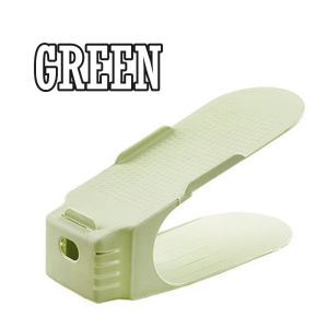 (1 PCS) Colorful Plastic Shoes Rack Storage Organizer Adjustable Shoes Racks Space Saving