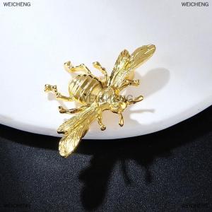 [COD] WEICHENG Retro Alloy Bee Brooch Pins For Women Clothes Collar Coat Party Jewelry Accessories