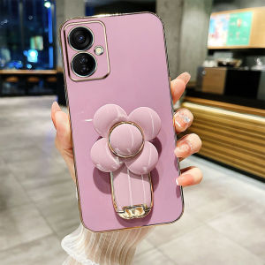 YBD Ốp điện thoại cho Vivo Y03 Y18 y18e y78 V29 Lite y36 5g Y35 Plus Y27 4G v2249 Ốp Mũ thời trang dễ thương Chân đỡ Vỏ mạ thiết kế sang trọng đẹp