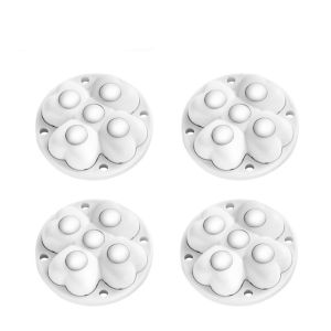 GLOWLITE 4Pcs Self Adhesive Furniture Casters 360°Rotatable Mute Storage Box Roller Durable 5-Ball Universal Pulley for Storage Box