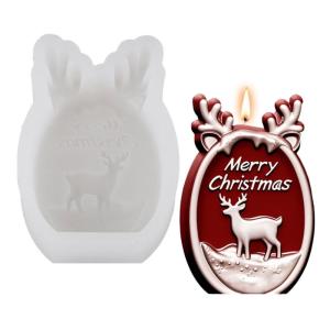 Christmas Deer Silicone Mold Reindeer Silicone Mold For Handmade Soap Christmas Home Decoration