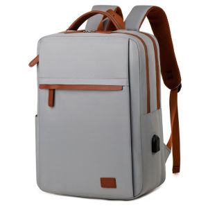 Waterproof Laptop Backpack Large Capacity Oxford Travel Work School Bag Multi Compartments USB Charging