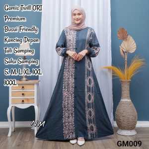 Gamis Twill Terbaru premium pekalongan gamis twill batik cap abstrak motif super mewah elegan