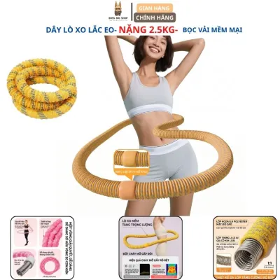Dây Lắc Eo Vòng Bụng Lò Xo- Nặng 2.5Kg Vỏ bọng mềm mại Yên tĩnh không đau