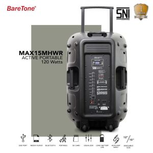 Speaker BARETONE MAX 15MHWR/15 MHWR 15inci USB-BLUETOOT