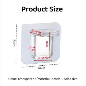 Johor Seller | Upgraded Shelf Support Adhesive Wall Hooks Screw Clapboard Hook