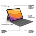 Logitech Combo Touch Keyboard Case Backlit untuk iPad Air. 