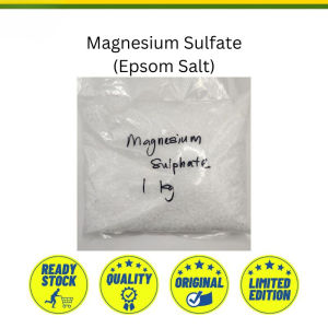 MAGNESIUM SULFATE Garam Epsom Salt 1KG Mikronutrien magnesium&Sulfur Daun Hijau Sihat Pembunuh Kutu daun pH Tanah Neutral Penghalang Perosak