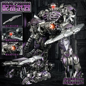JK-17 Shockwave Transformation Toys with Light Movie Version SS56 Shock Wave Vehicle Deformation Machine Robot Toy Model