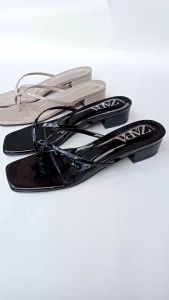 MAHMUD 04 Sandal teplek wanita Terbaru Hitam Sandal Premium Murah