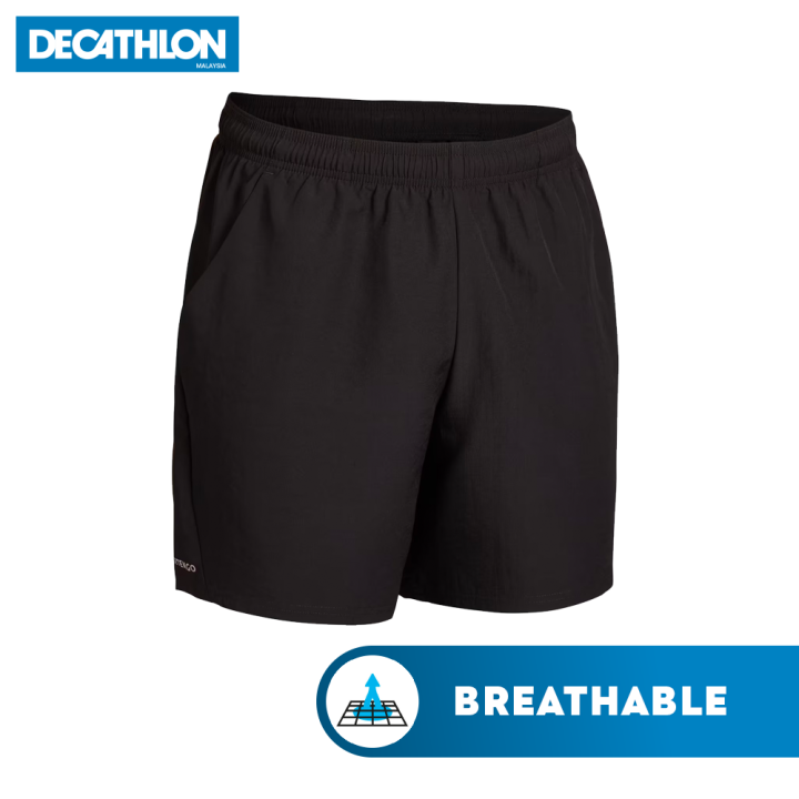 Decathlon Tennis Men Tennis Shorts Dry Tsh 100 Black, Lightweight