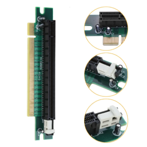 PCIE 90 Degree Right Angle PciE PciExpress 16X Extender Protector Adapter for 1U Server Chassis Accessories