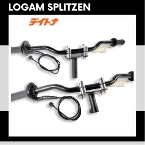 Stang Stir Rzr plus Gas Spontan Daytona & Dudukan Stang Honda Yamaha Matic Bebek Paket Lengkap Satu Set Setang Motor Universal