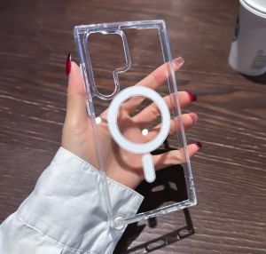 Casing For Samsung A56 A16 A36 A26 5G S25ultra Original Transparent Magnetic Case For Samsung S24ultra S24FE S23ultra S23+ S23FE Thin Clear Casing Soft TPU Phone Cover