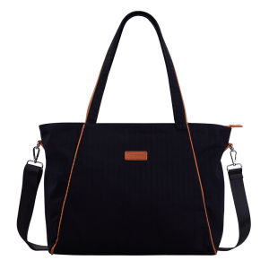 WATERFLY Women Tote Bag Large Capacity Canvas Shoulder Bag Lightweight Crossbody Handbag for Travel Commute School & Casual Use Durable Reusable Shopper Tote Spacious Work Bag Foldable Eco-Friendly Student Tote