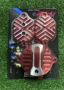 (ZH) ชุดฝาครอบวาล์ว CNC ฝาระบายไอเสีย 4 V. WAVE-125 พร้อมชุดอุปกรณ์ ฝาครอบวาล์ว