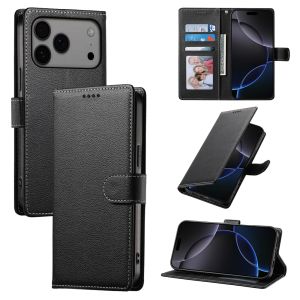 For iPhone 17 16 15 14 13 12 11 Pro Max iPhone 16 15 14 7 8 Plus SE 2022 Phone Case Luxury Magnetic Leather Wallet Soft TPU Card Slot Flip Cover Business Casing