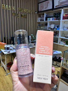 [VELY VELY]Serum Chống Nắng Nâng Tone Vely Vely Vitamin Dark Spot Tone-up Sun Serum SPF50+ PA+++ 30ml