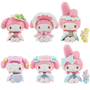 (1pcs) Mainan Pajangan Dekorasi Topper Kue Figurin Kartun Sanrio Kuromi Pochacco TOY3031