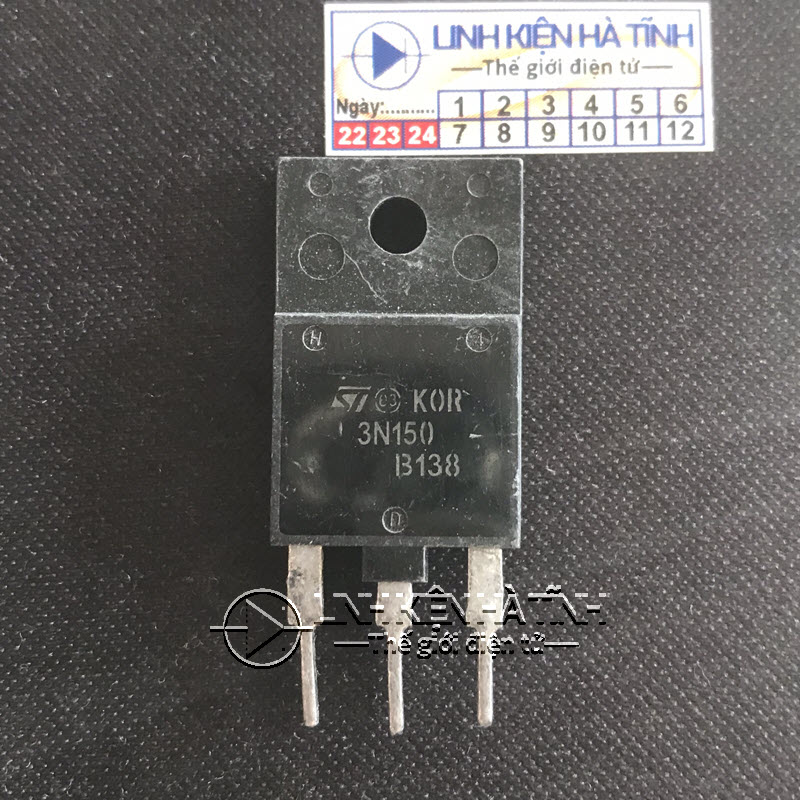3N150 STFW3N150 Mosfet nguồn kênh N 2.5A 1500V hàng tháo máy-AF13