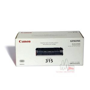 Canon Cartridge 315 BK ตลับหมึกโทนเนอร์แท้ Original ผงหมึกสีดำ