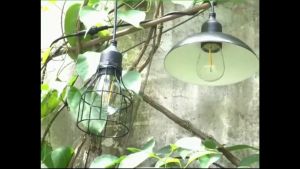 elegantstunning Solar Ceiling Lamp Outdoor Landscape Garden Lighting Decoration E27 Bulb