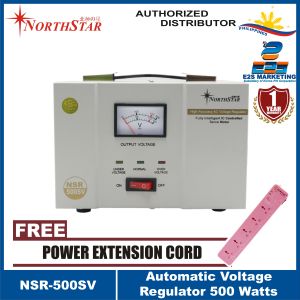 Northstar AVR Servo Motor Type 500Watts to 2000Watts Automatic Voltage Regulator NSR-500SV to NSR-2000SV Power Supply (Analog Display)