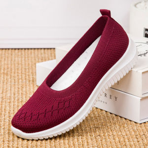 Razorstorm Doll Shoes Women Black Rubber Shoes for Mother Elderly Women Slip On Loafer Flats Comfortable Walking Shoes
